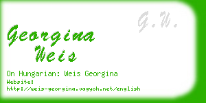 georgina weis business card
